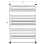 Θερμαντικό Σώμα Μπάνιου Χρώμιο (θερμίδες 597 Kcal/h) - Image 3